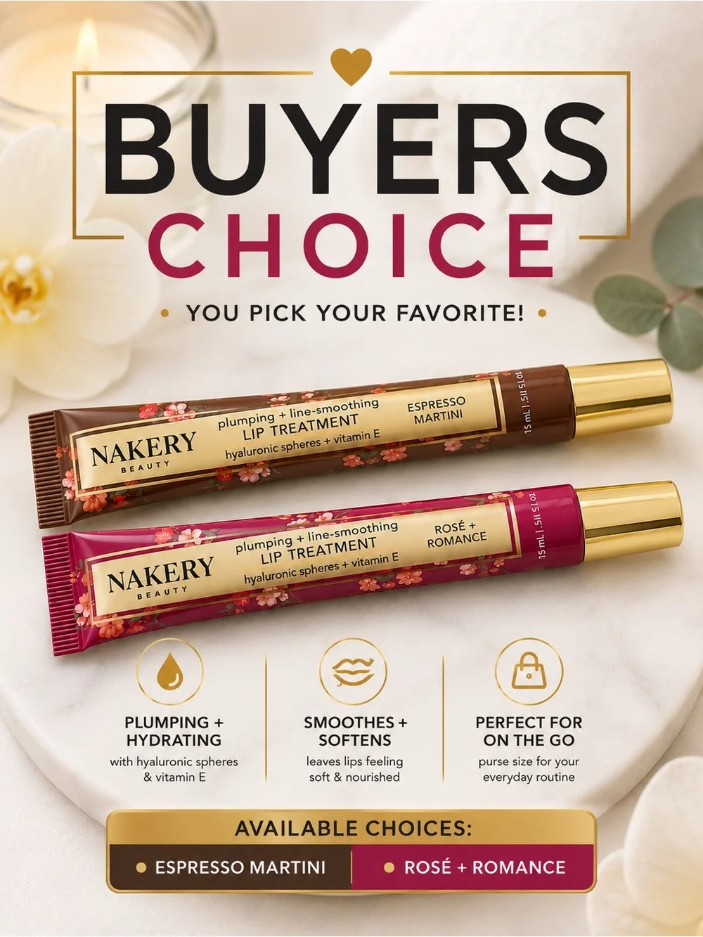 Nakery Beauty Plumping + Line-Smoothing Lip Treatment - BUYERS CHOICE